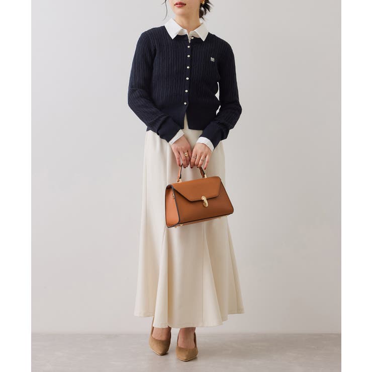 無地＆ストライプダブルカラーウエスト切り替えシャツ | VIS  | 詳細画像19 