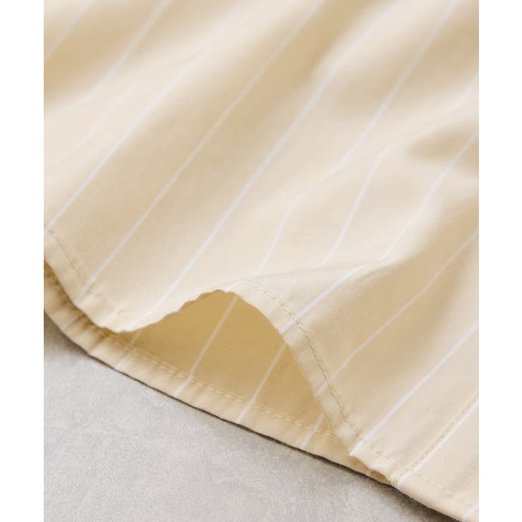 無地＆ストライプダブルカラーウエスト切り替えシャツ | VIS  | 詳細画像37 