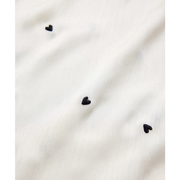 ハートモチーフ刺繍ブラウス/イージーケア | VIS  | 詳細画像23 