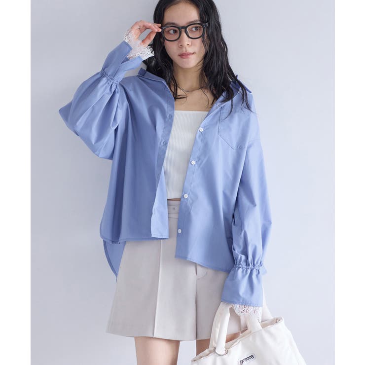 レーススリーブAラインシャツ | VIS  | 詳細画像11 