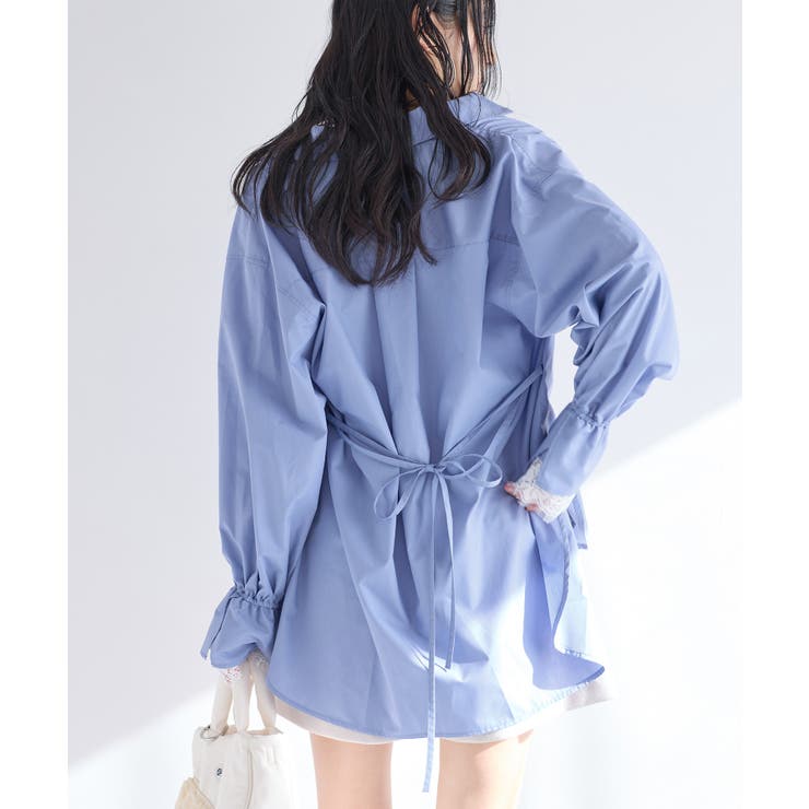 レーススリーブAラインシャツ | VIS  | 詳細画像12 