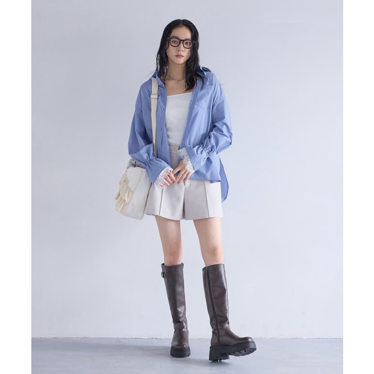 レーススリーブAラインシャツ | VIS  | 詳細画像13 