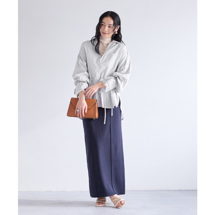 レーススリーブAラインシャツ | VIS  | 詳細画像15 