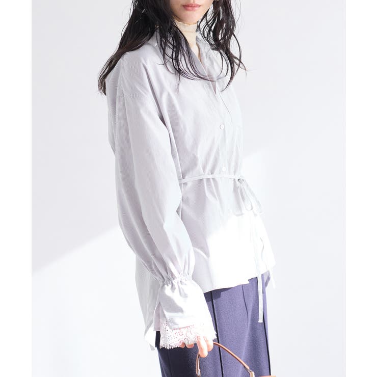 レーススリーブAラインシャツ | VIS  | 詳細画像17 