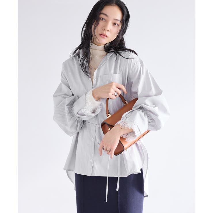 レーススリーブAラインシャツ | VIS  | 詳細画像18 