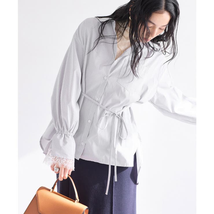 レーススリーブAラインシャツ | VIS  | 詳細画像20 