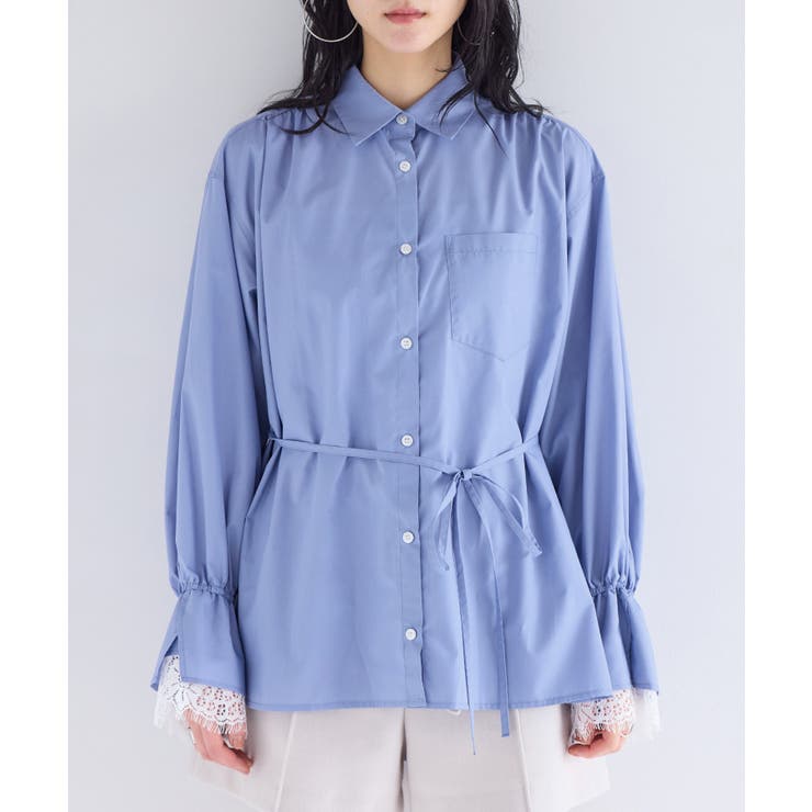 レーススリーブAラインシャツ | VIS  | 詳細画像21 