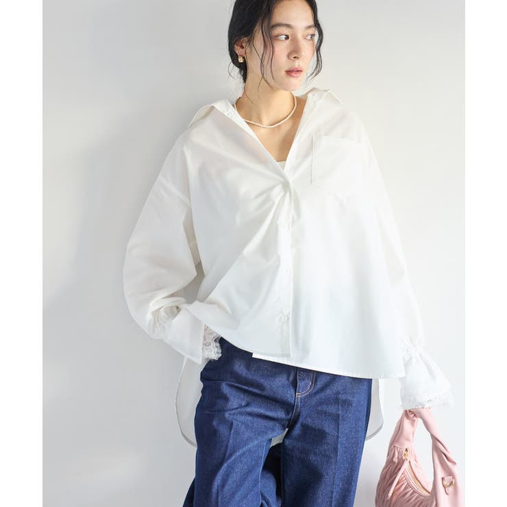 レーススリーブAラインシャツ | VIS  | 詳細画像4 