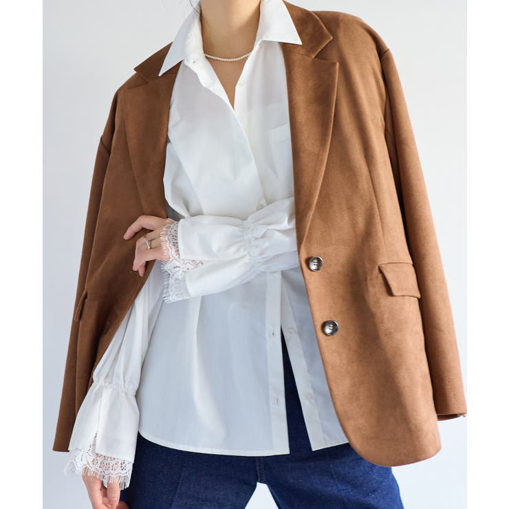 レーススリーブAラインシャツ | VIS  | 詳細画像9 