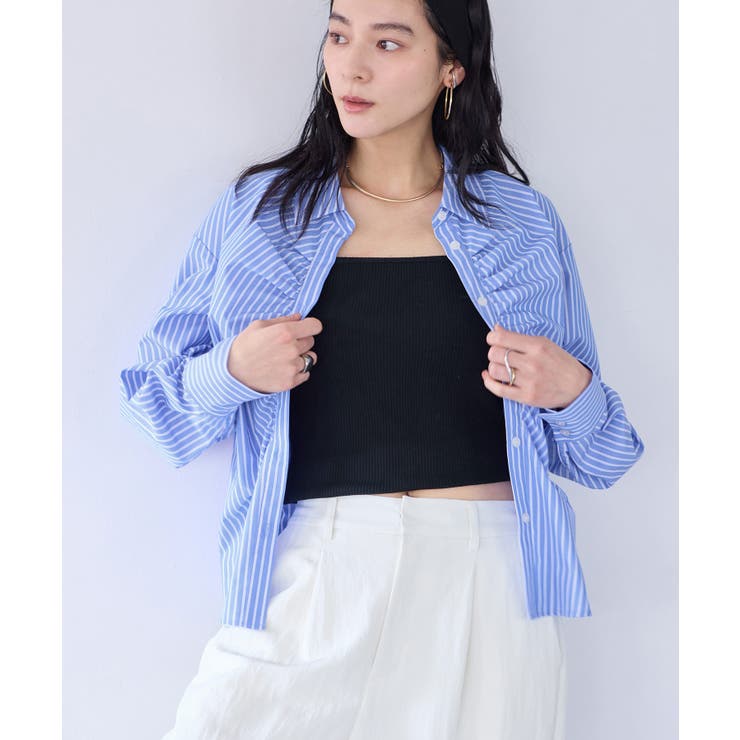 フロントギャザーシャツ | VIS  | 詳細画像10 