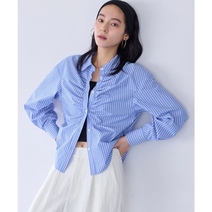 フロントギャザーシャツ | VIS  | 詳細画像11 