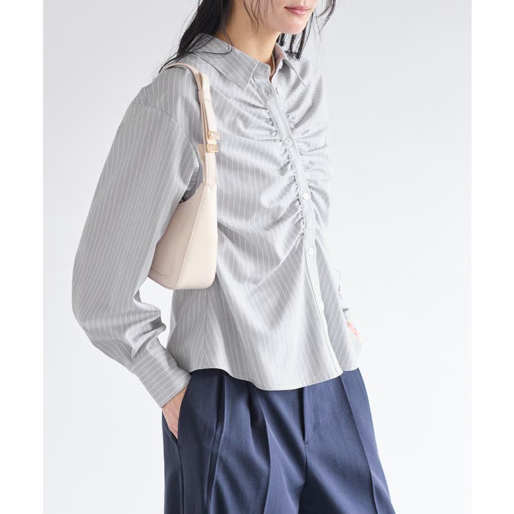 フロントギャザーシャツ | VIS  | 詳細画像16 