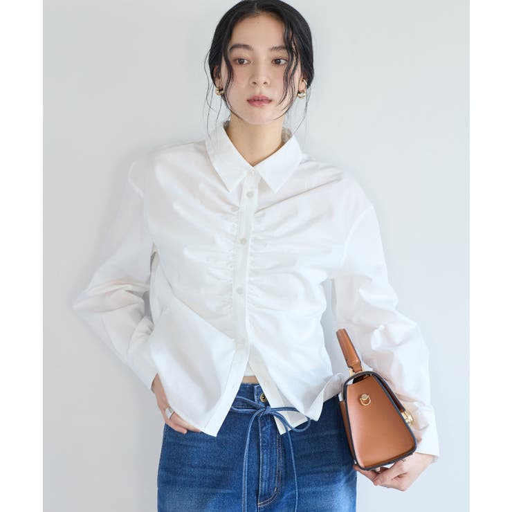 フロントギャザーシャツ | VIS  | 詳細画像19 