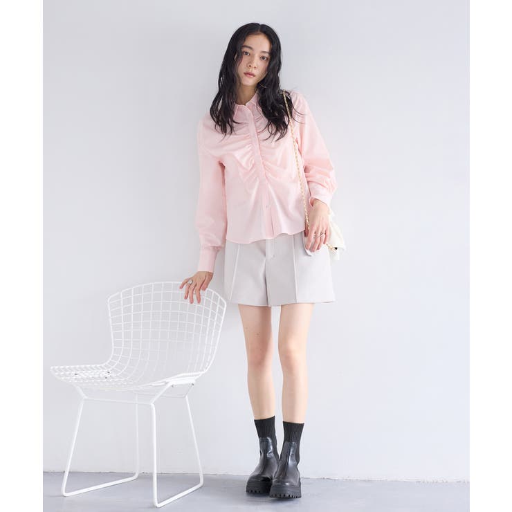 フロントギャザーシャツ | VIS  | 詳細画像2 