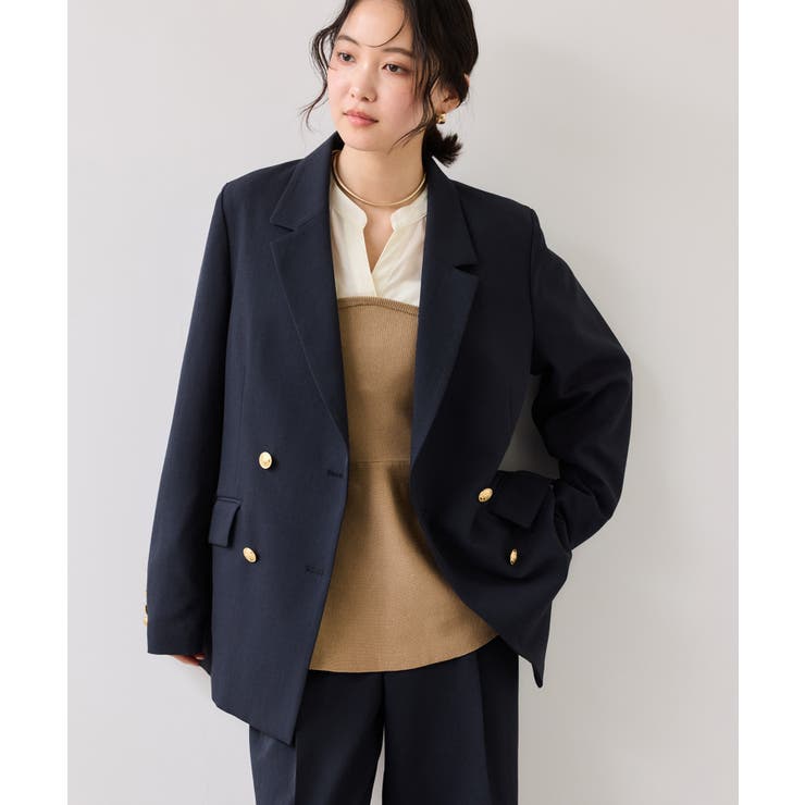 ペプラムニットドッキングブラウス | VIS  | 詳細画像21 