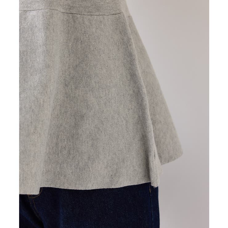 ペプラムニットドッキングブラウス | VIS  | 詳細画像27 