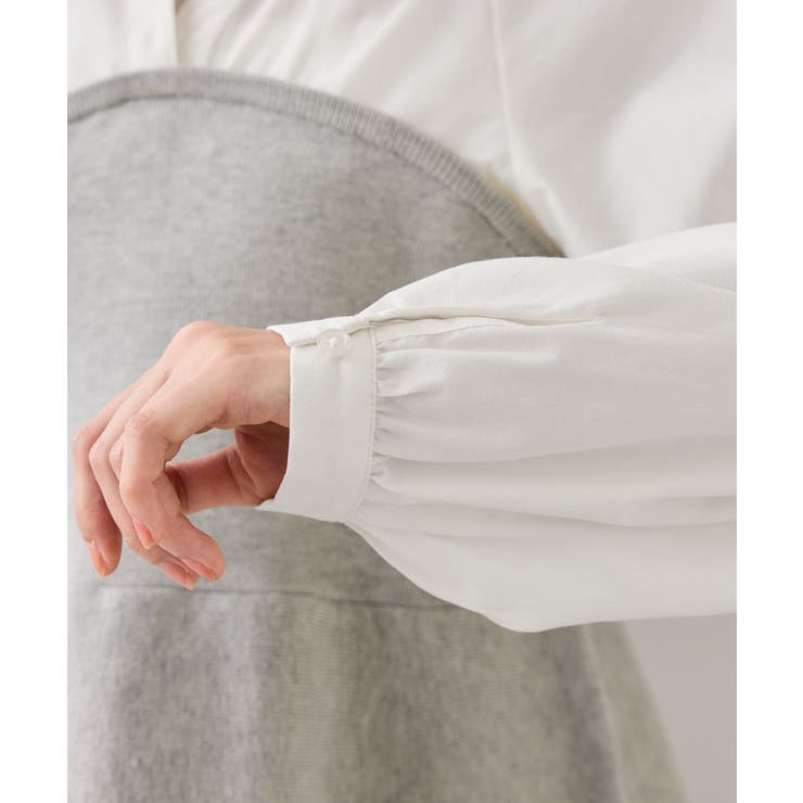 ペプラムニットドッキングブラウス | VIS  | 詳細画像28 