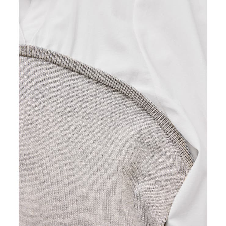 ペプラムニットドッキングブラウス | VIS  | 詳細画像29 