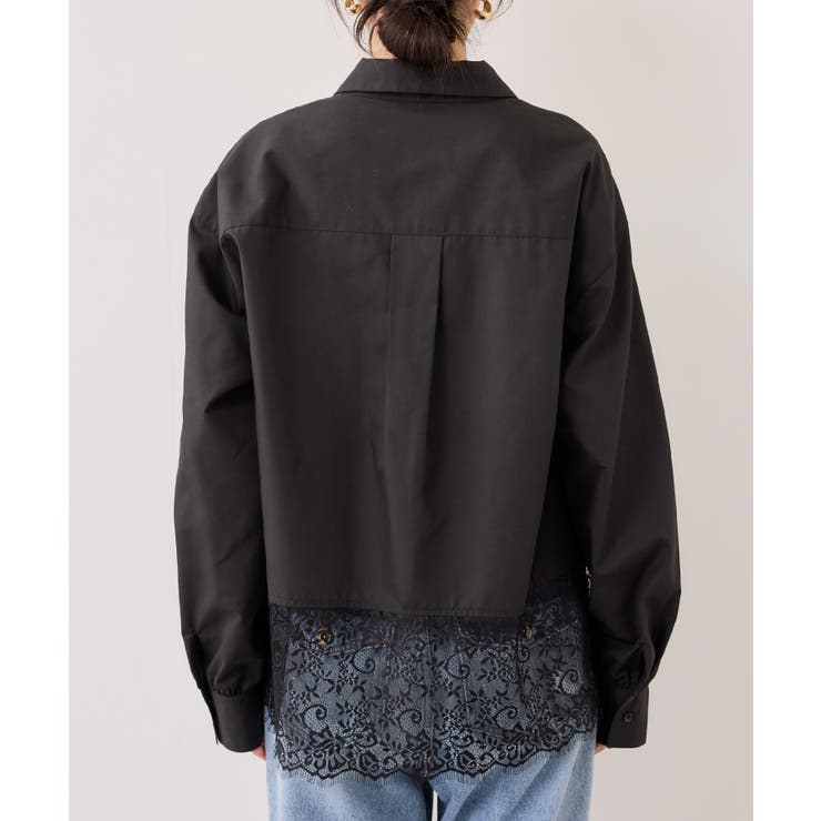 裾レースドッキングシャツ | VIS  | 詳細画像18 