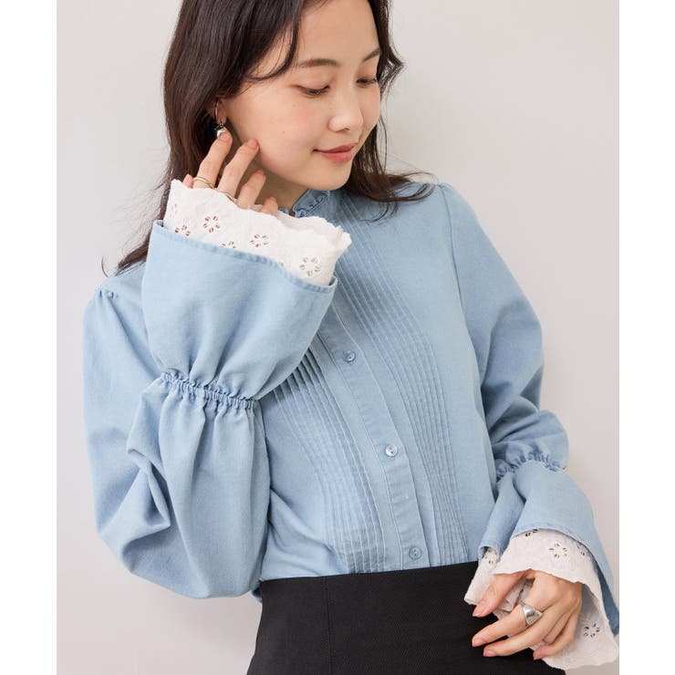 レイヤードレーススリーブブラウス | VIS  | 詳細画像11 