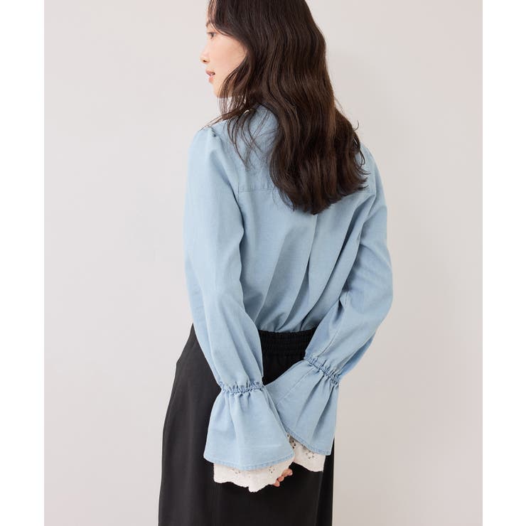 レイヤードレーススリーブブラウス | VIS  | 詳細画像14 