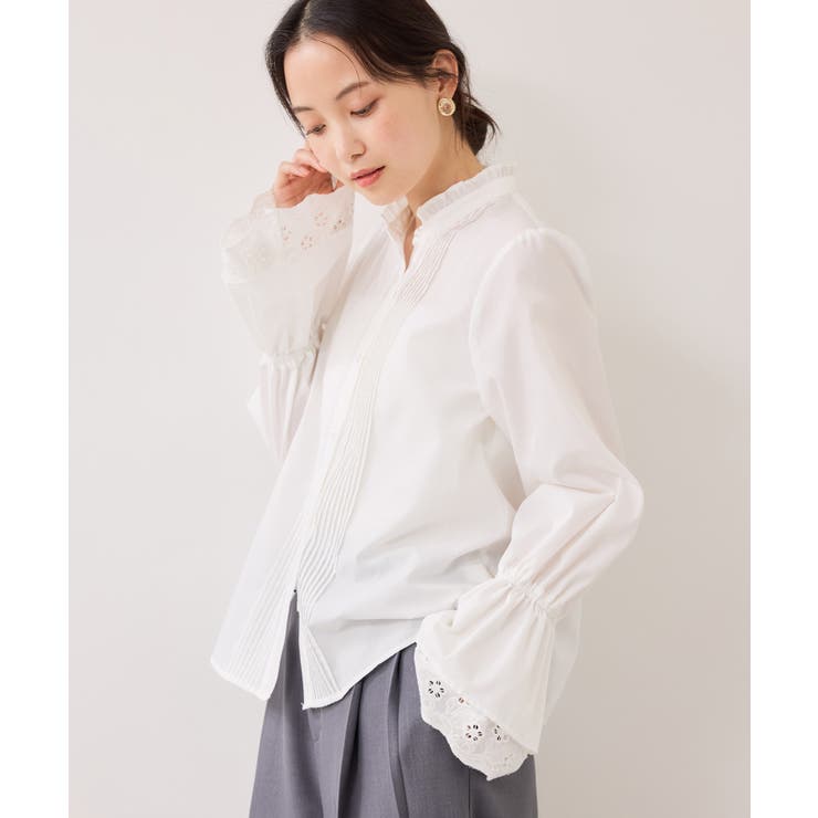 レイヤードレーススリーブブラウス | VIS  | 詳細画像21 