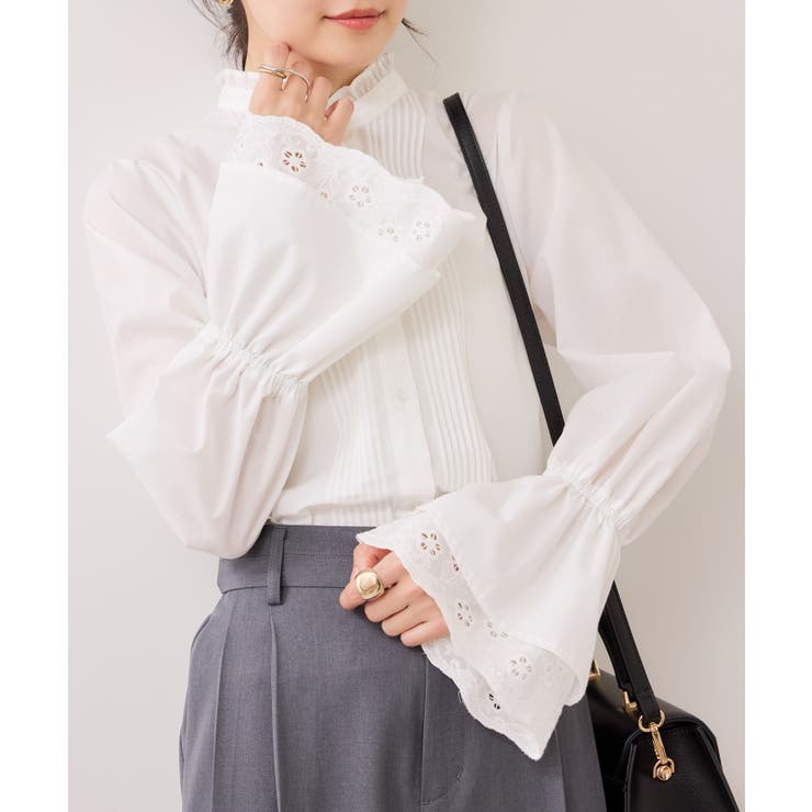 レイヤードレーススリーブブラウス | VIS  | 詳細画像22 