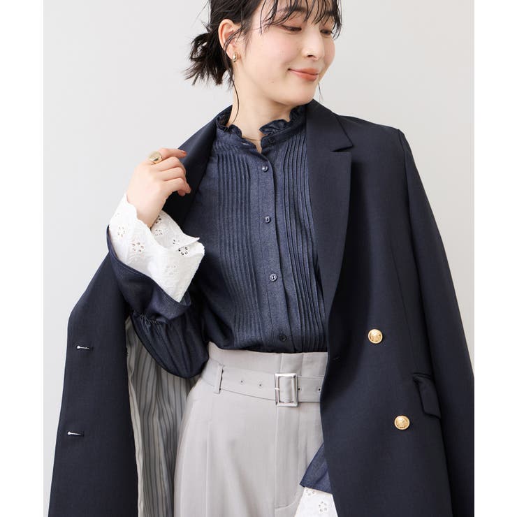 レイヤードレーススリーブブラウス | VIS  | 詳細画像8 