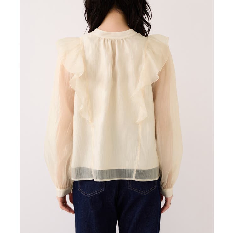 シャイニーボウタイ長袖ブラウス/イージーケア・2WAY | VIS  | 詳細画像24 