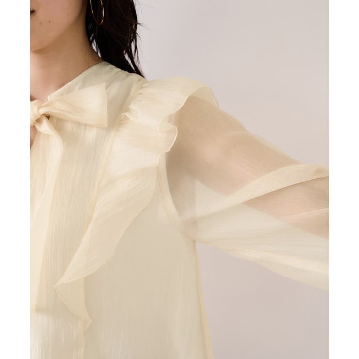 シャイニーボウタイ長袖ブラウス/イージーケア・2WAY | VIS  | 詳細画像26 