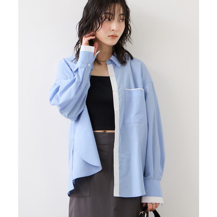 ウエストリボンシャツ/イージーケア・WEB限定カラー | VIS  | 詳細画像32 