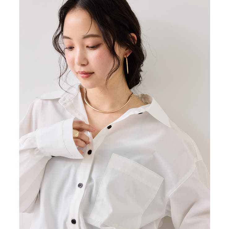 ウエストリボンシャツ/イージーケア・WEB限定カラー | VIS  | 詳細画像4 