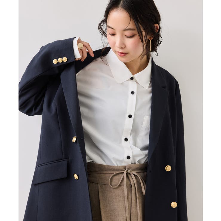 ウエストリボンシャツ/イージーケア・WEB限定カラー | VIS  | 詳細画像8 