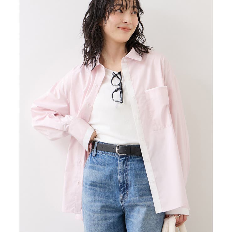 ピンク(63) | ウエストリボンシャツ/イージーケア・WEB限定カラー | VIS 