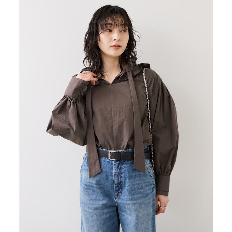 フリルネックブラウス | VIS  | 詳細画像12 