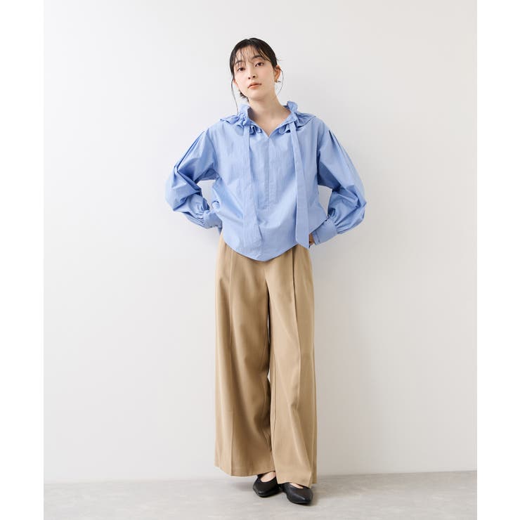 フリルネックブラウス | VIS  | 詳細画像18 