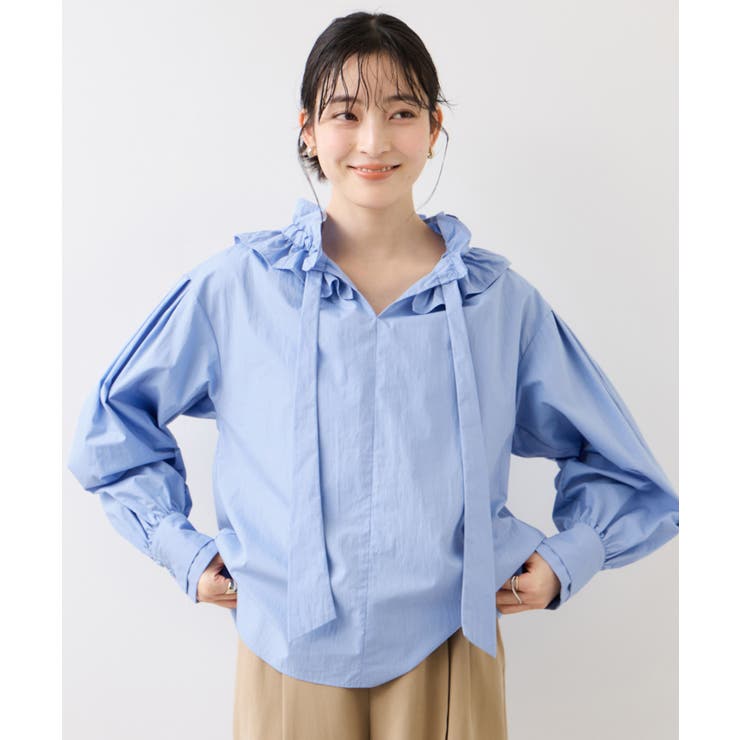 フリルネックブラウス | VIS  | 詳細画像21 