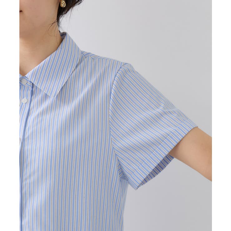 ペプラム切替キャップスリーブシャツ | VIS  | 詳細画像27 