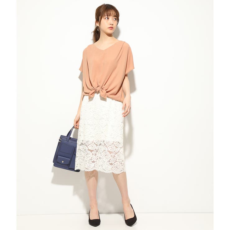 【美人百花5月号掲載】【マルチWAY】異素材コンビブラウス | VIS  | 詳細画像15 