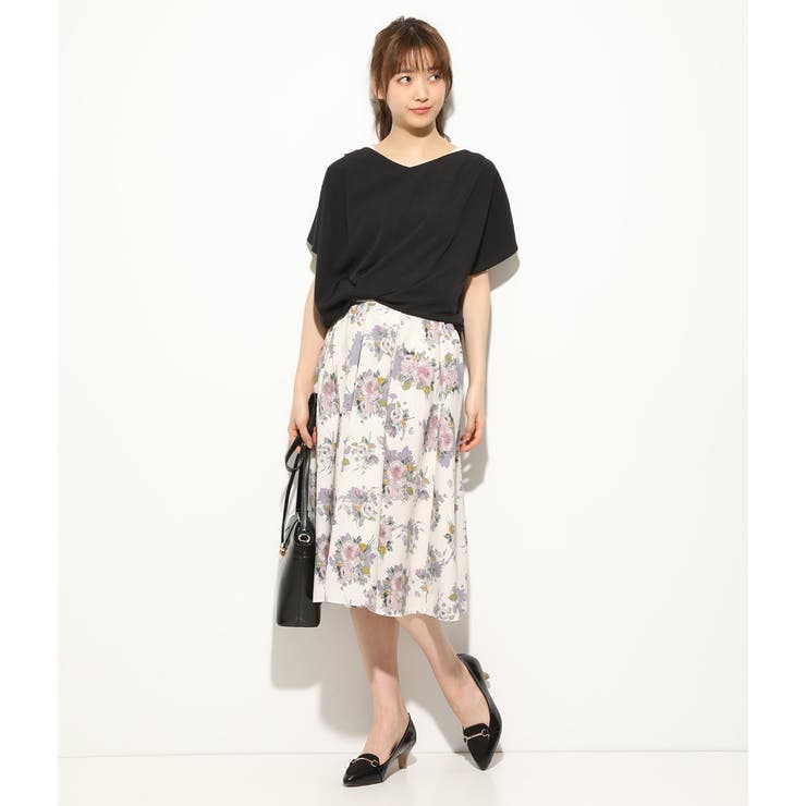 【美人百花5月号掲載】【マルチWAY】異素材コンビブラウス | VIS  | 詳細画像16 