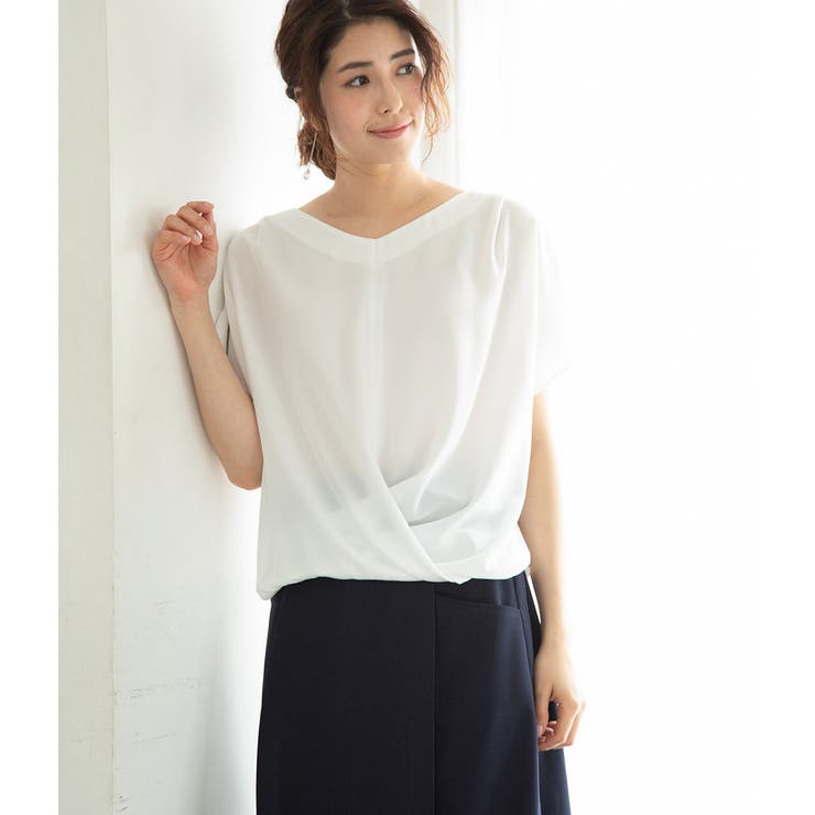 【美人百花5月号掲載】【マルチWAY】異素材コンビブラウス | VIS  | 詳細画像17 