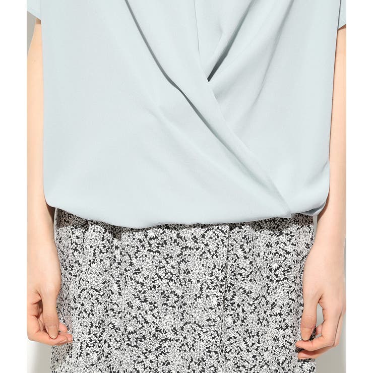 【美人百花5月号掲載】【マルチWAY】異素材コンビブラウス | VIS  | 詳細画像7 