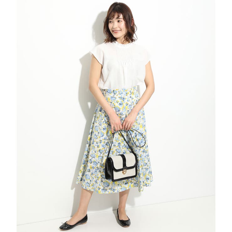 ピンタックフレンチスリーブブラウス | VIS  | 詳細画像11 