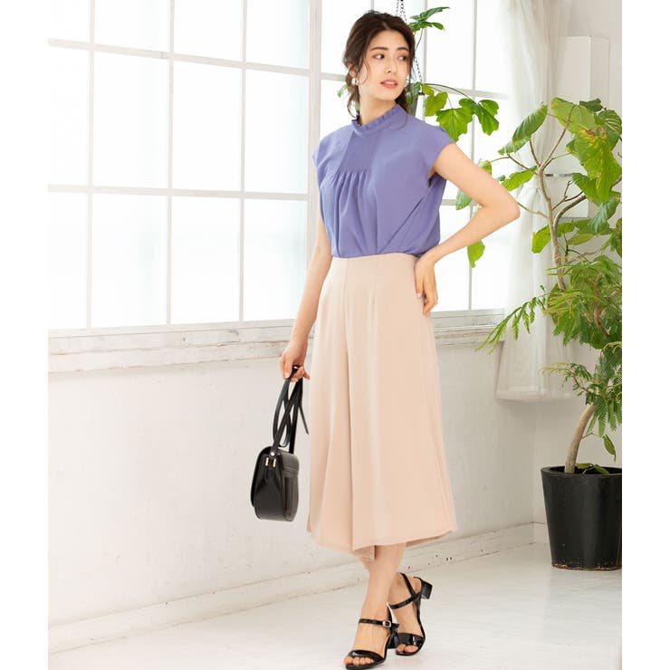 ピンタックフレンチスリーブブラウス | VIS  | 詳細画像14 