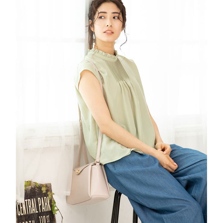 ピンタックフレンチスリーブブラウス | VIS  | 詳細画像17 