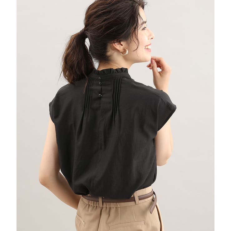 ピンタックフレンチスリーブブラウス | VIS  | 詳細画像18 