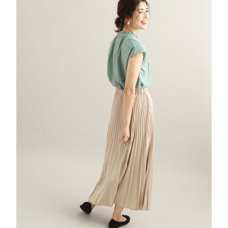 ピンタックフレンチスリーブブラウス | VIS  | 詳細画像22 