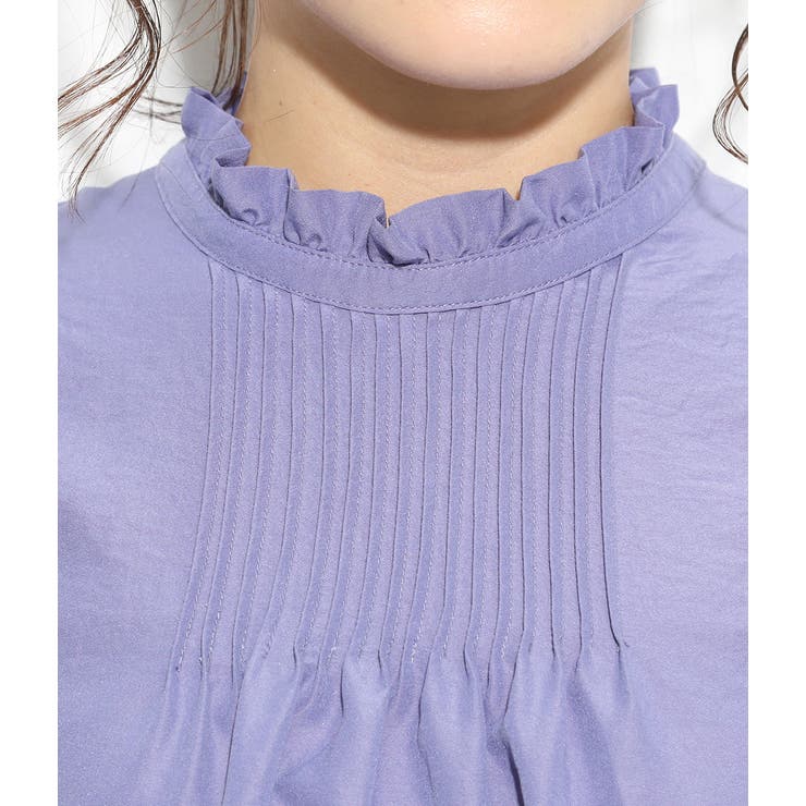 ピンタックフレンチスリーブブラウス | VIS  | 詳細画像5 