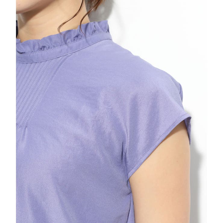 ピンタックフレンチスリーブブラウス | VIS  | 詳細画像6 