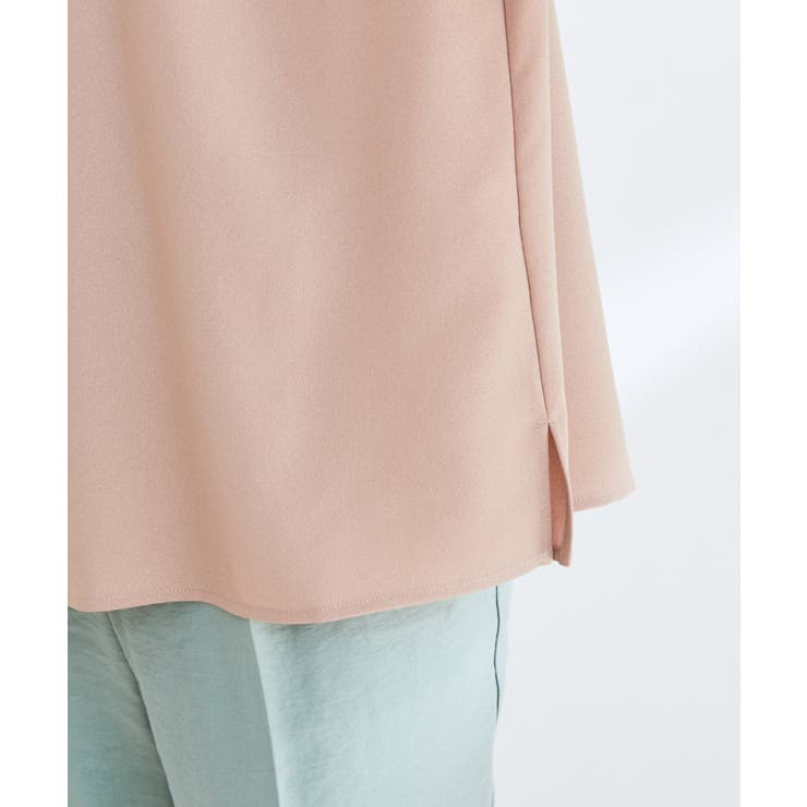 【防シワ】【2WAY】フロントタック5分袖ブラウス | VIS  | 詳細画像24 